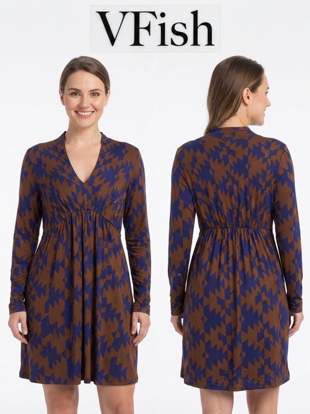 VFish Long Sleeve Dress by Mandy Moise NWT Large